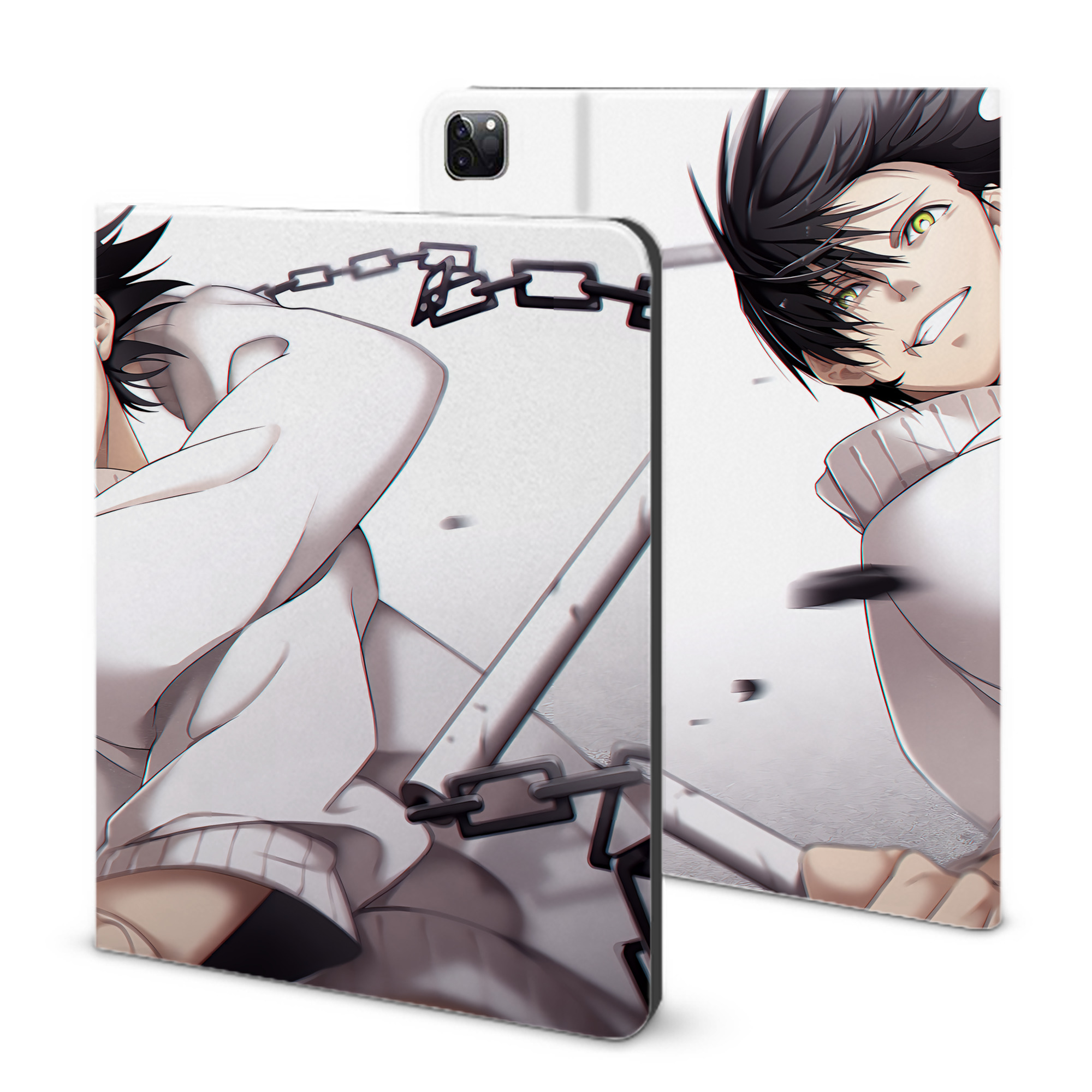 （画像用） 呪術廻戦 Jujutsu Kaisen IPad ケース ブック型 PUレザー TPU 耐衝撃 軽量 薄型 ペン収納なし 全面保護 IPad 各モデル対応